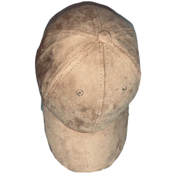 altar'd state Hat Cap Tan Pseudo Suede Look Fabric Very Soft Unisex Strap Back - Picture 4 of 9
